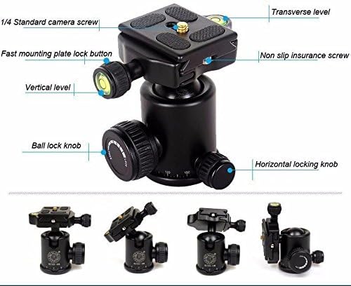 Fotga 58 148 cm Taşınabilir Tripod Monopod ile 360° Döner Panoramik BallHead Cep Canon Nikon DSLR Kamera için