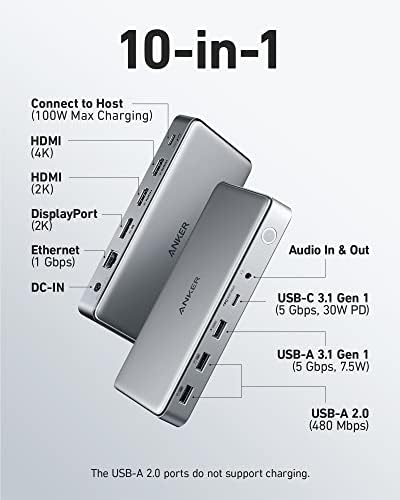 Anker 515 USB 4 Kablosu 3.3 ft, 8K HD Ekranı Destekler, 40 Gbps Veri Aktarımı, 240W USB C'den USB C'ye Şarj Kablosu