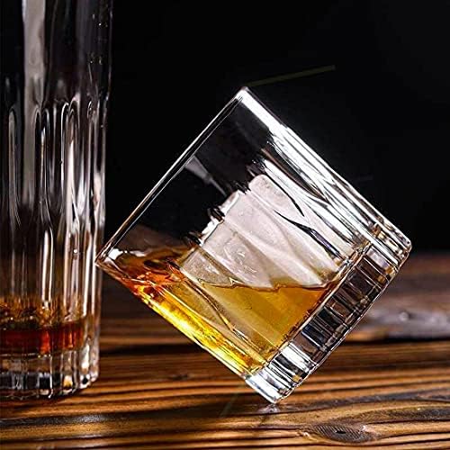 DinQ Vintage Viski Bardağı 8.4 oz-Bourbon Klasik Cam-Babalar Günü ve Doğum Günü için Uygun (4)