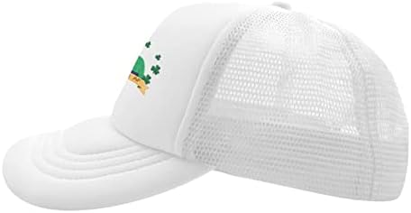 KSHM St Patrick Günü Şapkaları Erkek beyzbol şapkası Ayarlanabilir Şapka irlandalılar af Şapkalar Kız Beyaz