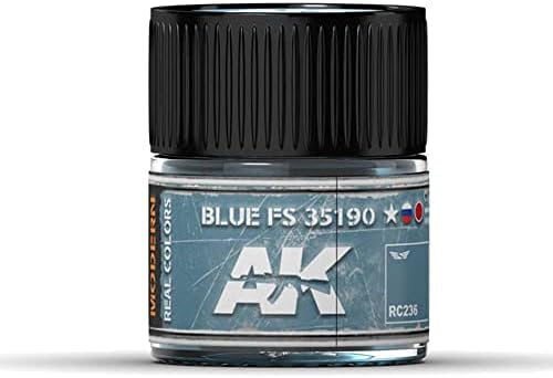 AK Etkileşimli Gerçek Renkli Hava Tekli Boya Hattı 10ml - RC206-RC284 Renk: Mavi FS 35190-RC236