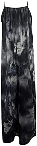 MtsDJSKF Akşam Yemeği Takım Elbise Kadın Pantolon Moda Rahat Tulum Gevşek Kadın Baskı Yelek Kravat boya Jartiyer