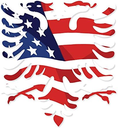 Uygulanabilir Pun Arnavut Kartal ABD Sallayarak Bayrağı-Vinil çıkartma 12 inç