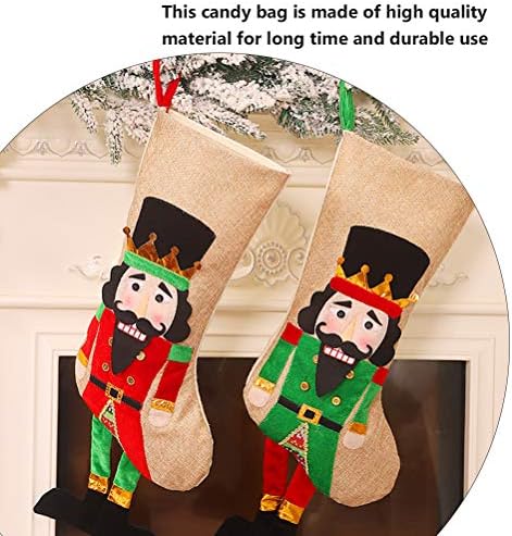 ABOOFAN Fındıkkıran Asker Çorap Noel Hediye Çantası Çorap Şeker Çantası Güzel Noel Çorap Parti İyilik