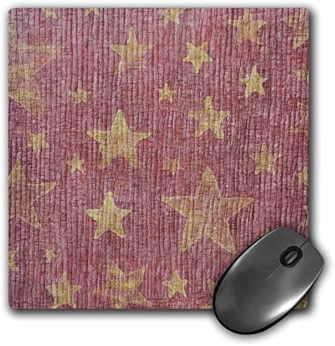 3dRose LLC 8 X 8 X 0,25 İnç Altın Yıldız Mouse Pad (mp_28099_1)