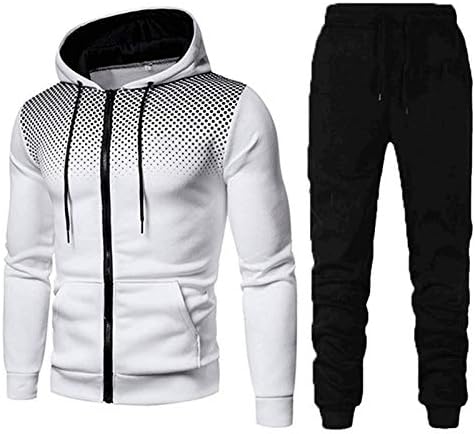 Uoki erkek Eşofman Siyah Hoodie erkek Ve Pantolon Kış Kazak Takım Elbise Spor Nokta eşofman takımları Erkekler için