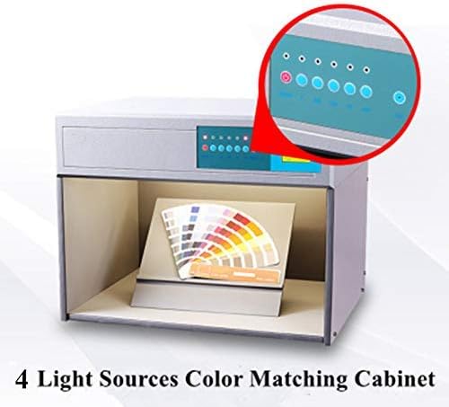 CGOLDENWALL Renk Eşleştirme Kabini renk değerlendirme kutusu 4 ışık kaynağı: D65 TL84 UV F özelleştirilebilir Renk