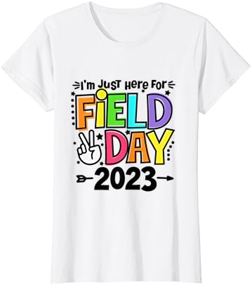 Sadece Burada Tarla Günü İçin 2023 Barış İşareti Öğretmen Öğrencileri T-Shirt