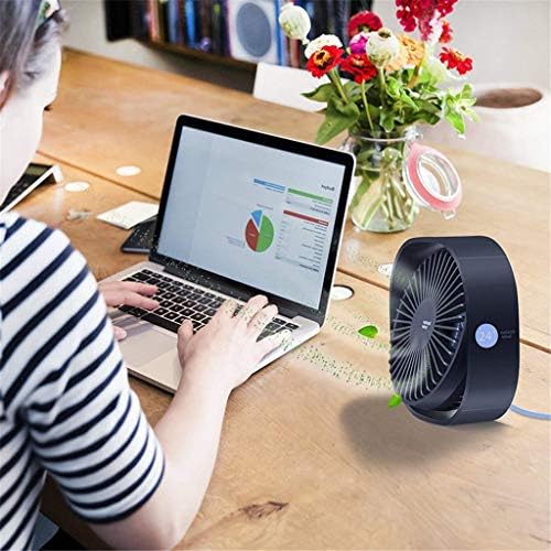 YCZDG Mini USB masaüstü vantilatör 3 Hız Kişisel Taşınabilir Soğutma ile 360 Rotasyon Ayarlanabilir Açı Ofis Ev Seyahat