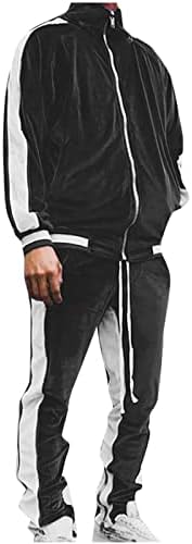 Erkek Kış Spor Giyim Eşofman Giysileri Kıyafetler Set, uzun Kollu Kazak Hoodies Kazak + Uzun Sweatpants 2 Adet