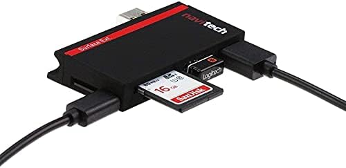 Navitech 2 in 1 Dizüstü / Tablet USB 3.0 / 2.0 HUB Adaptörü/mikro usb Girişi ile SD/Mikro USB kart okuyucu ile Uyumlu