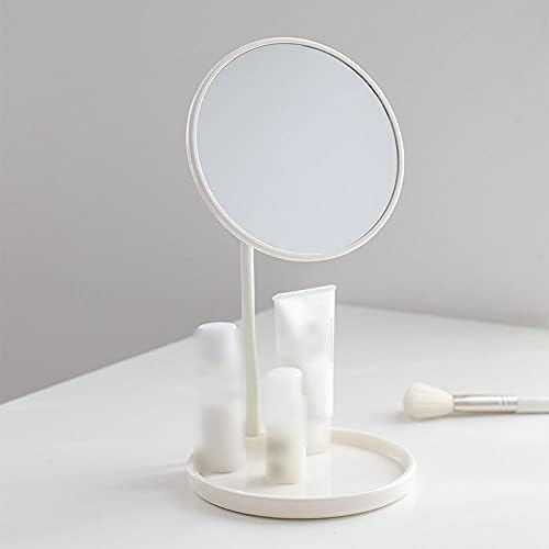 FXLYMR Masaüstü Makyaj Aynası Güzellik Aynası Geri Çekilebilir Masaüstü Yatak Odası Güzellik Aynası (Beyaz), Öğrenci