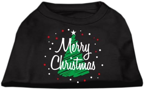 Mirage Evcil Hayvan Ürünleri Karalanmış Merry Christmas Serigrafi Gömlek Siyah S (10)