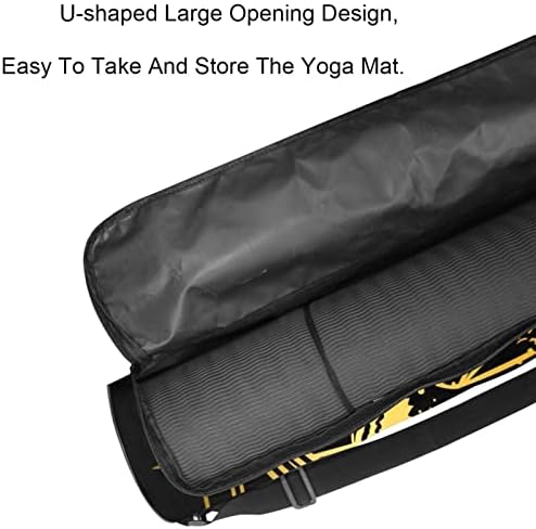 RATGDN Yoga Mat Çantası, Mistik Sanat Arı egzersiz yoga matı Taşıyıcı Tam Zip Yoga Mat Taşıma Çantası Ayarlanabilir