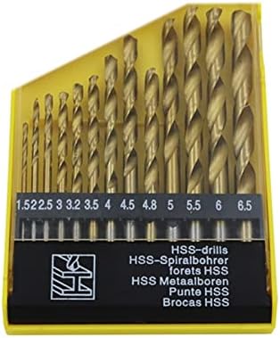 DAĞ ERKEKLER Büküm Matkap 19 adet/grup 1mm-10mm titanyum Metal İşleme Sert Metal HSS Büküm Matkap ucu Seti Sondaj