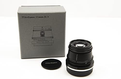 TTArtisan 35mm f / 1.4 canon lensi M, Siyah