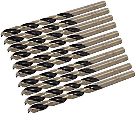 X-DREE Metal Mermer Delme Yüksek Hızlı Çelik 4.2 mm Dia Spiral Matkap Ucu 10 adet (Metal Mermer Delme Broca espiral