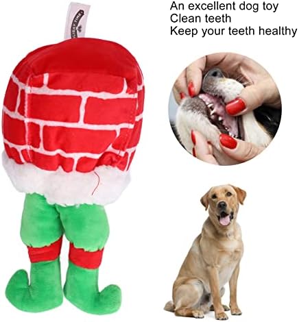 Köpek Peluş çiğneme oyuncağı Yumuşak Bite Dayanıklı Pet noel hediyesi Gıcırtılı Köpek Çiğnemek Oyuncaklar Diş Temizliği