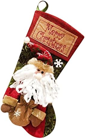 Noel Dekorasyon Santa Süslemeleri Klasik Büyük Noel Çorap Karakter Noel Partisi için Aile Çorap Kardan Adam Tatil