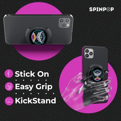 ıJoy Disney İnce Kavrama Telefon Tutacağı Kickstand Aksesuarı-0.18 inç İnce Kablosuz Şarj Cihazı Uyumlu,iPhone,iPad,iPod,