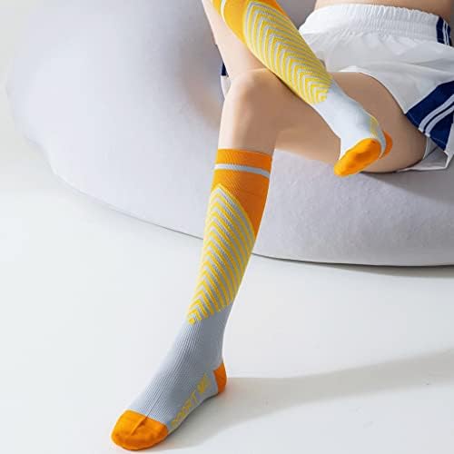 GANFANREN Çorap kadın Sıkıştırma Spor Kas Spor Orta Buzağı varis çorabı Yaz Profesyonel Koşu Halat Atlama (Renk :