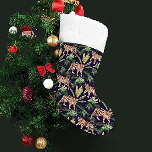 Kaplan Orman Desen Kişiselleştirilmiş Noel Çorap Ev Noel Ağacı Şömine Asılı Süslemeleri