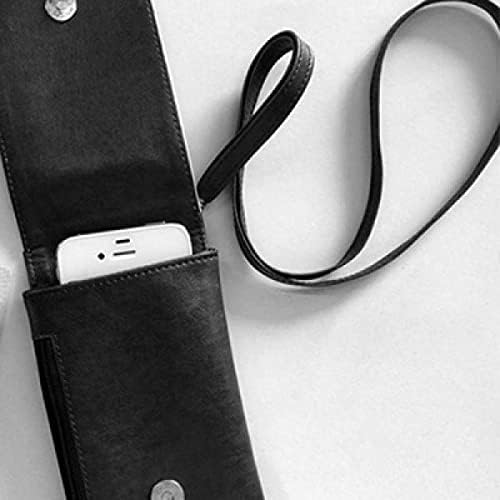 Kırmızı Arka Plan Desenleri Kısa Şerit Telefon cüzdan çanta Asılı Cep Kılıfı Siyah cep