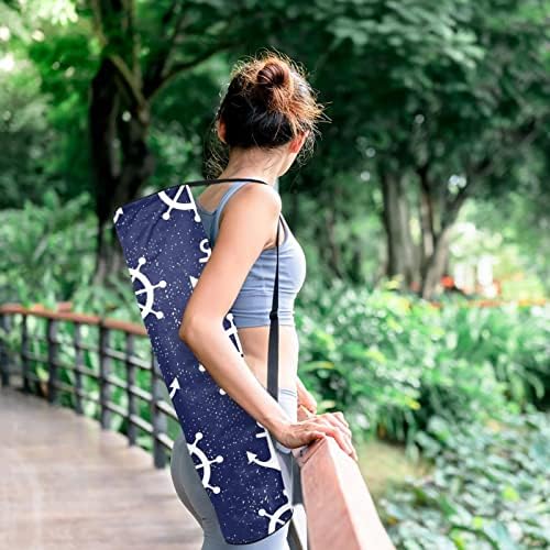 Yoga Mat Çantası, Çapa ve Dümen egzersiz yoga matı Taşıyıcı Tam Zip Yoga Mat Taşıma Çantası için Ayarlanabilir Kayış