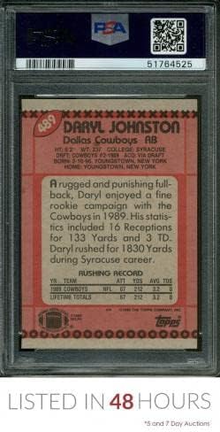 1990 Topps 489 Daryl Johnston Rc Kovboyları Psa 10 Dna Otomatik Otantik F3553465 - 525-NFL İmzalı Futbol Kartları