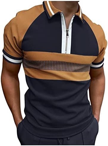 HSSDH Erkek Golf Gömlek Şık Baskı Nem Esneklik Hızlı Kuru Performans Kısa Kollu Golf polo gömlekleraal-j0109 - *14-yeni
