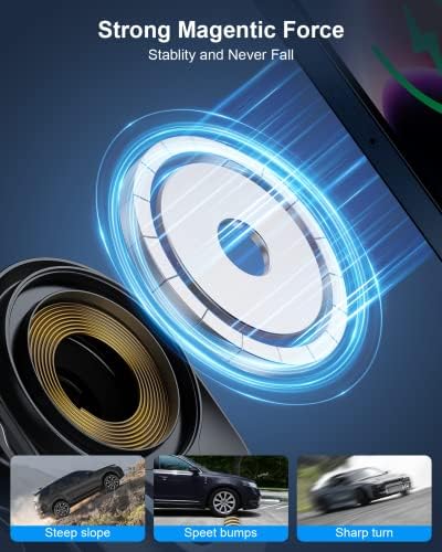 Weetla,iPhone 14/13/12 Serisi ve Manyetik Kılıflarla Uyumlu Hava Firar Montajı için iPhone MagSafe Araç Montaj Şarj