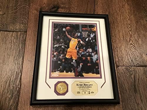 Kobe Bryant İmzalı Los Angeles Lakers 8x10 Fotoğraf Çerçeveli Otomatik UDA Beckett BAS LOA - İmzalı NBA Fotoğrafları