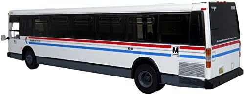 1980 Grumman 870 Gelişmiş Tasarım Transit Otobüs WMATA Metro Otobüs 16S Pentagon 1/87 Diecast Model İkonik Kopyaları