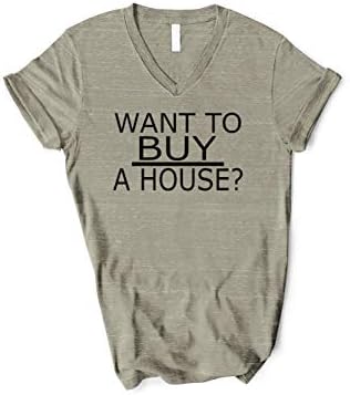 Bir Ev Satın Almak istiyorum Realestate Tees Emlak T-Shirt Bayan Tees