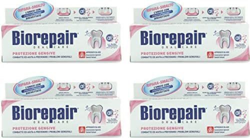 Biorepair: microRepair ile Protezione Gengive (Sakız Koruması) Diş Macunu * 2,5 Sıvı Ons (75ml) Tüp (4'lü Paket)