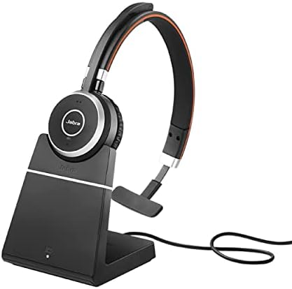 Jabra Evolve 65 SE Mono Kablosuz Kulaklık-Gürültü Önleyici Mikrofonlu ve Uzun Ömürlü Bataryaya Sahip Bluetooth Kulaklık-Yakınlaştırma,