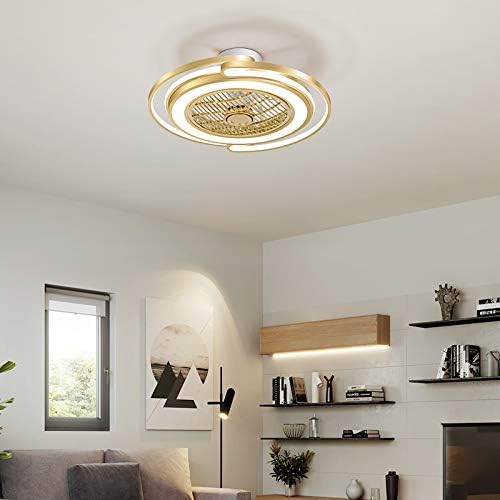 NZDY tavan vantilatörü lamba ile Modern tavan vantilatörü ile ışık Led kısılabilir tavan ışık uzaktan kumanda ile