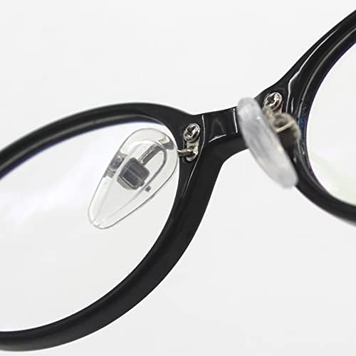 UUYYEO 50 Adet Silikon Gözlük burunluklar Yastıkları Anti Kayma Gözlük Burun Pedi Yedek Vida Güneş Gözlüğü Burun