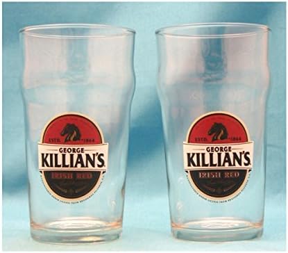 Killian'ın İrlandalı Kırmızı George 16 Ons Nonic Pint Bira Bardağı, 2'li Set